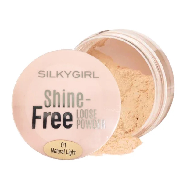 Phấn Phủ Dạng Bột Kiềm Dầu Silkygirl Shine-Free Loose Powder 10g #01 Natural Light