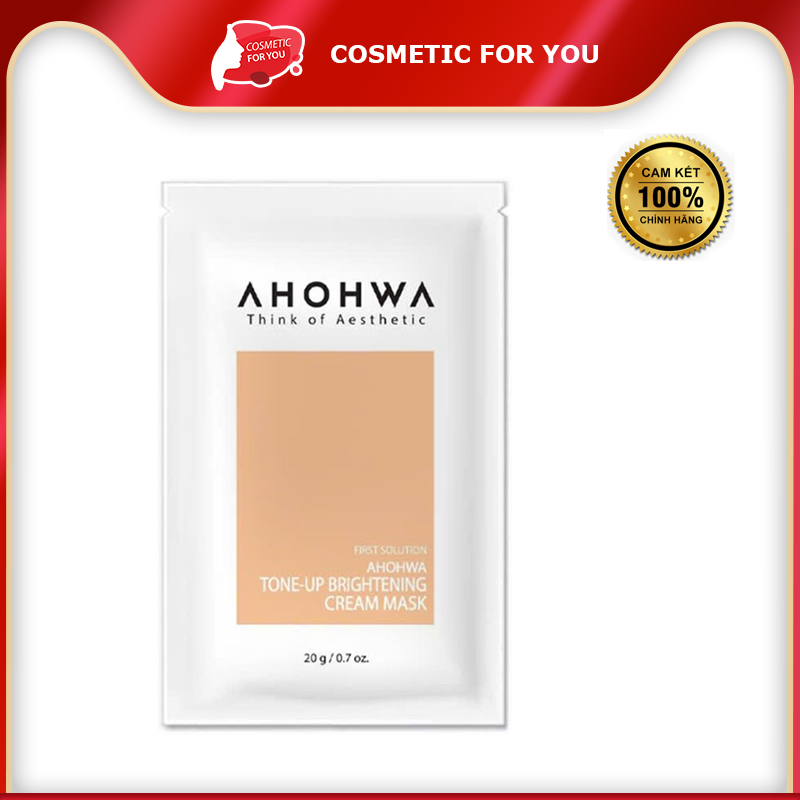 Mặt Nạ Ủ Hỗ Trợ Làm Sáng Da Ahohwa Tone-Up Brightening Cream Mask 20g