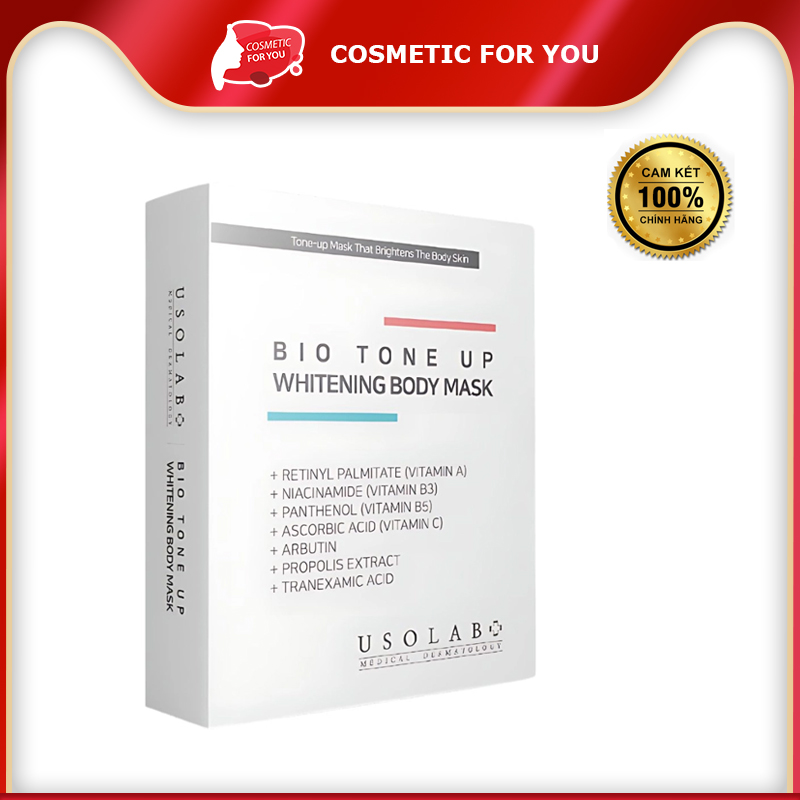 Kem ủ trắng Usolab Bio Tone Up Whitening Body Mask 20g x 1 Hộp (5 Gói)