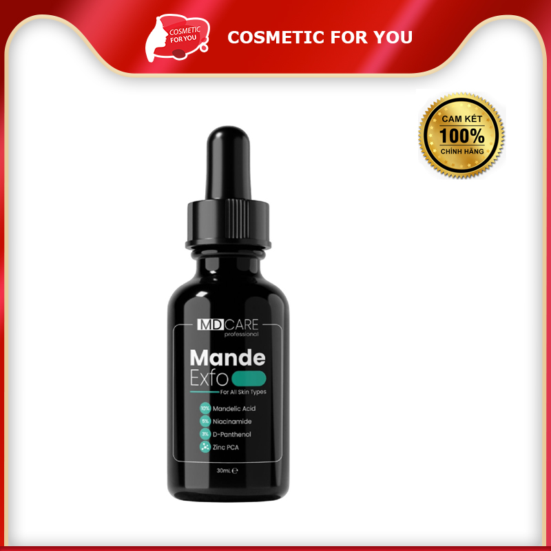 Tẩy Tế Bào Chết Căng Bóng, Cấp Ẩm Và Làm Sáng Da MD Care Mande Exfo 30ml
