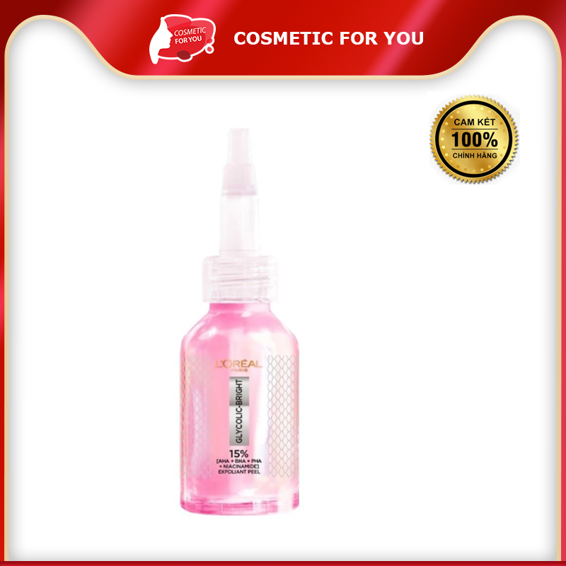 Dưỡng Chất Peel Sáng Da, Làm Sạch Tế Bào Chết L’Oreal Glycolic-Bright Anti-Dark Spot Exfoliant Peel 25ml