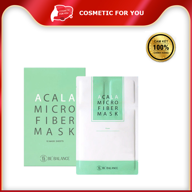Mặt Nạ Vải Vi Sợi Giảm Mụn Be Balance Acala Micro Fiber Mask 3in1