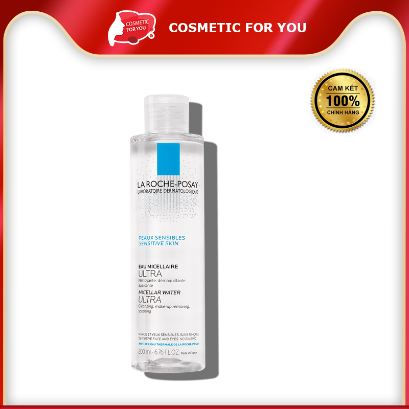 Nước Tẩy Trang Dành Cho Da Nhạy Cảm La Roche-Posay Micellar Water Ultra Sensitive Skin 200ml