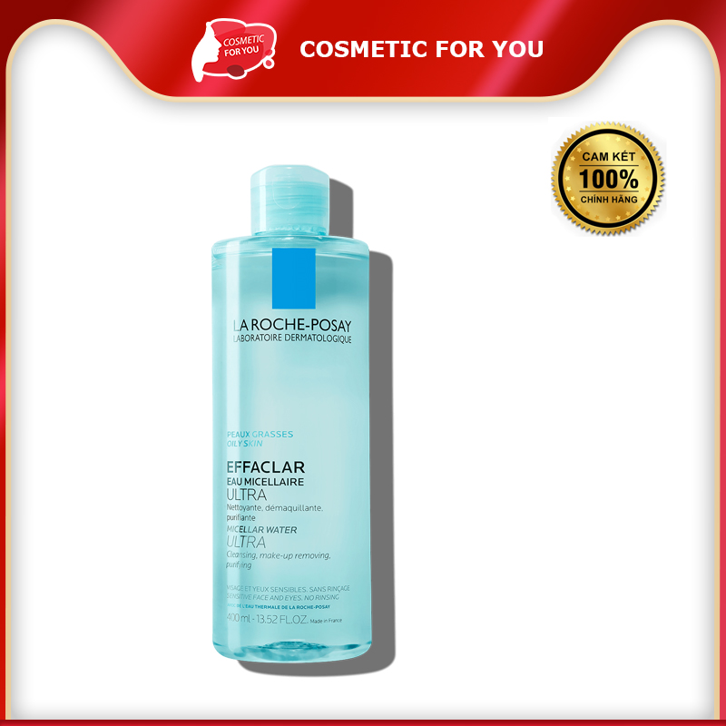 Nước Tẩy Trang Cho Da Dầu, Nhạy Cảm La Roche-Posay Effaclar Micellar Water Ultra Oily Skin 400ml