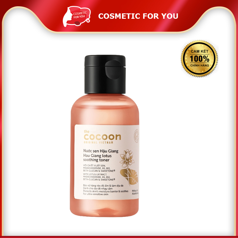 Nước Cân Bằng Sen Hậu Giang Làm Dịu Da Nhạy Cảm Cocoon Hau Giang Lotus Soothing Toner 140ml