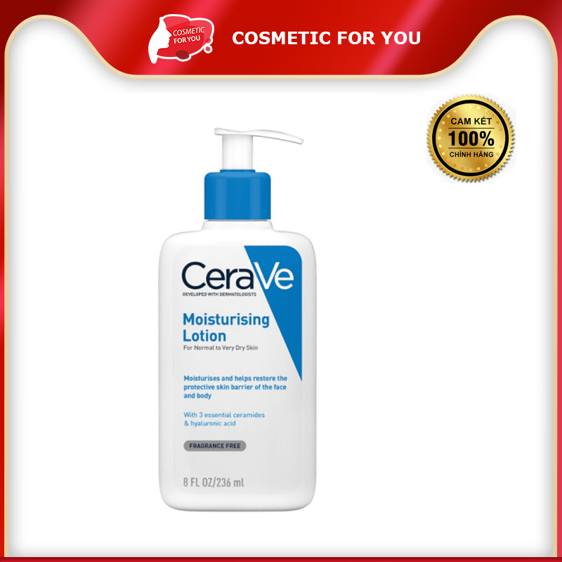 Sữa Dưỡng Ẩm Dành Cho Da Khô Cerave Developed With Dermatologists Moisturising Lotion 236ml