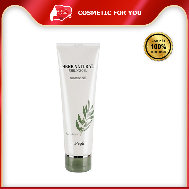 Tẩy Tế Bào Chết Làm Mịn Và Sáng Da Dr.Pepti Herb Natural Peeling Gel 130ml