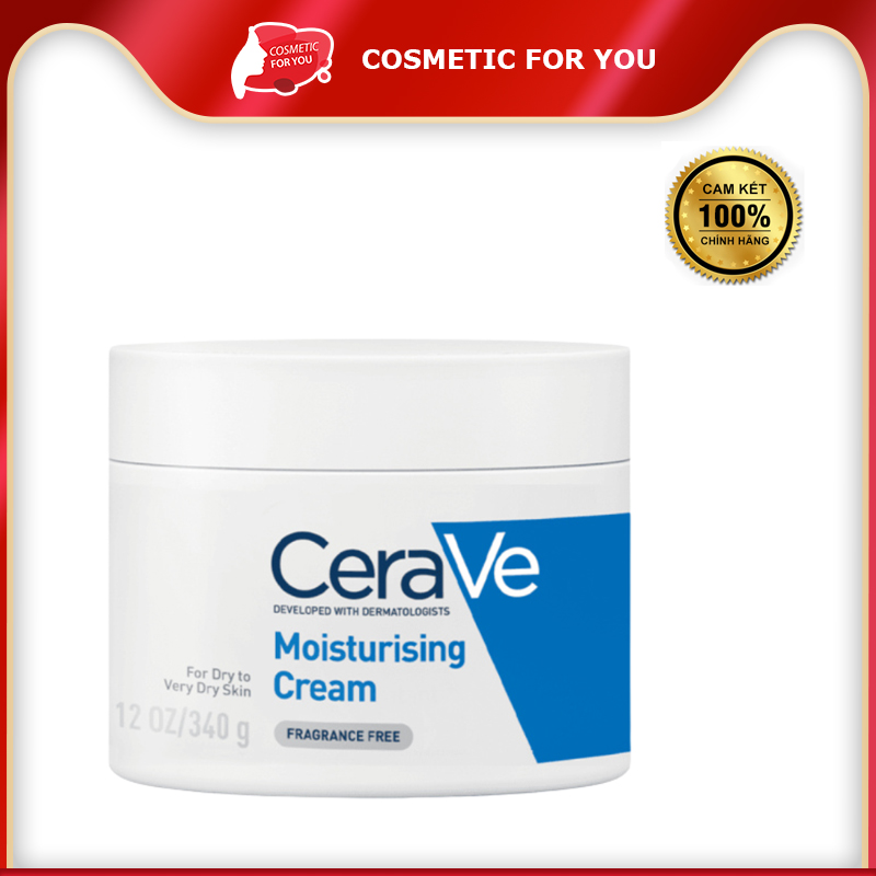 Kem Dưỡng Ẩm Dành Cho Da Khô Đến Rất Khô Cerave Deveeloped With Dermatologists Moisturizing Cream 340g