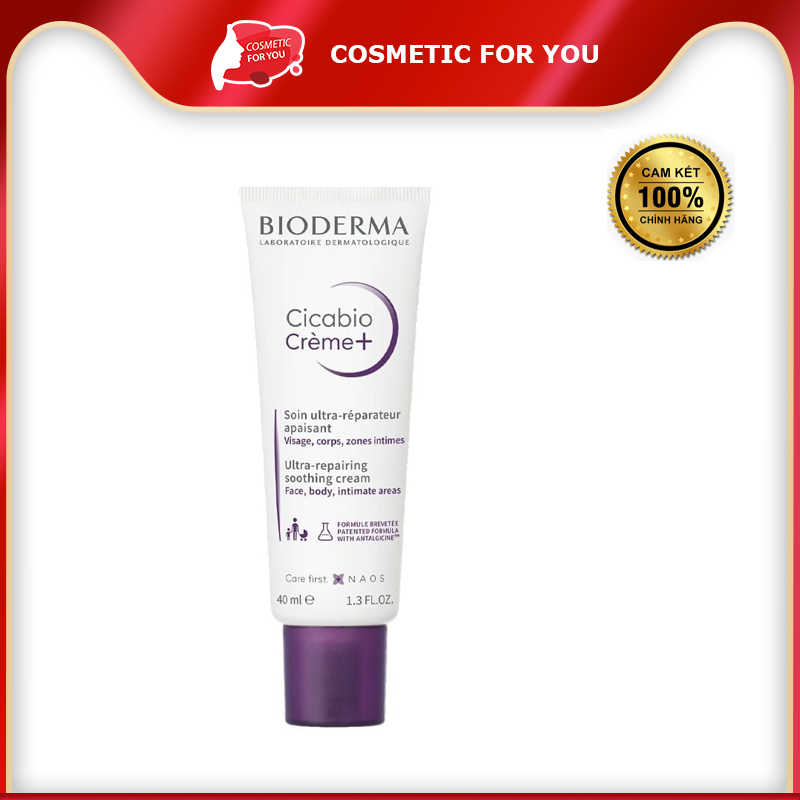 Kem Dưỡng Hỗ Trợ Phục Hồi Da Tổn Thương Bioderma Cicabio Cream 40ml
