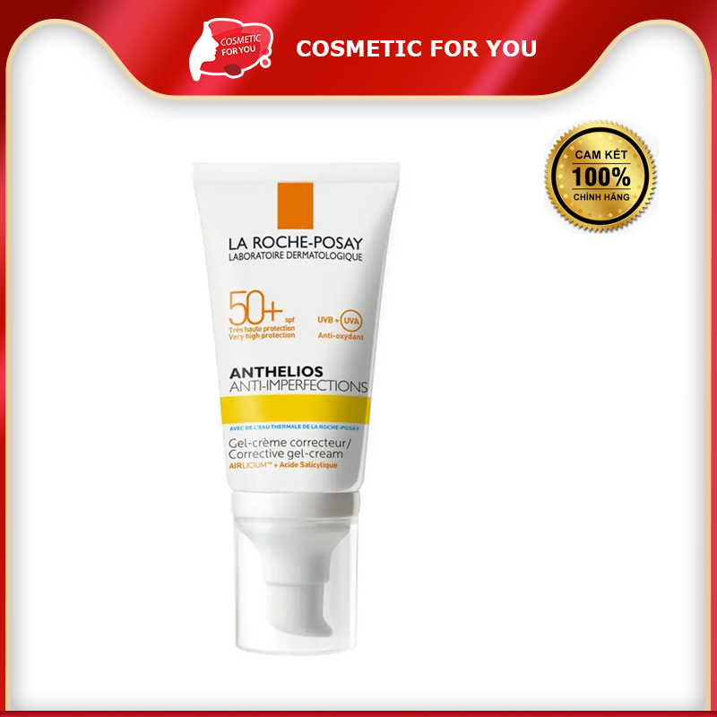Kem Chống Nắng Cho Da Dầu, Dễ Nổi Mụn La Roche-Posay Anthelios Anti-Imperfections Corrective SPF50+ UVB+ UVA 50ml