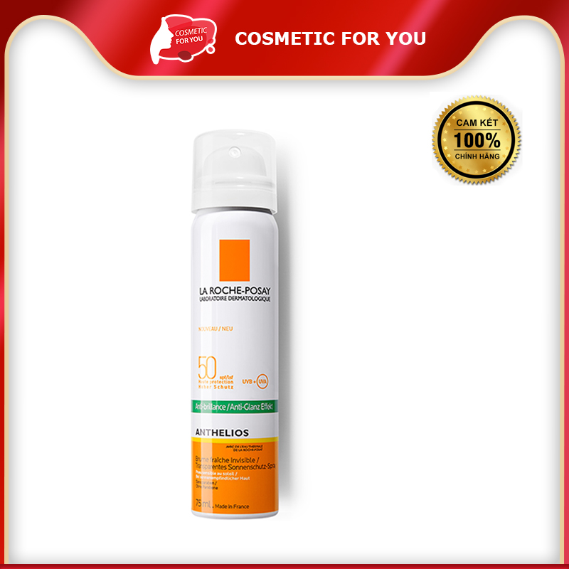 Xịt Chống Nắng La Roche Posay Anthelios Anti Shine Invisible Fresh Mist 75 ml
