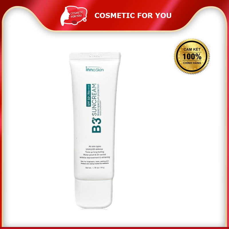 Kem Chống Nắng Dành Cho Da Khô Innoskin B3+ Suncream SPF50+ PA++++ 50ml