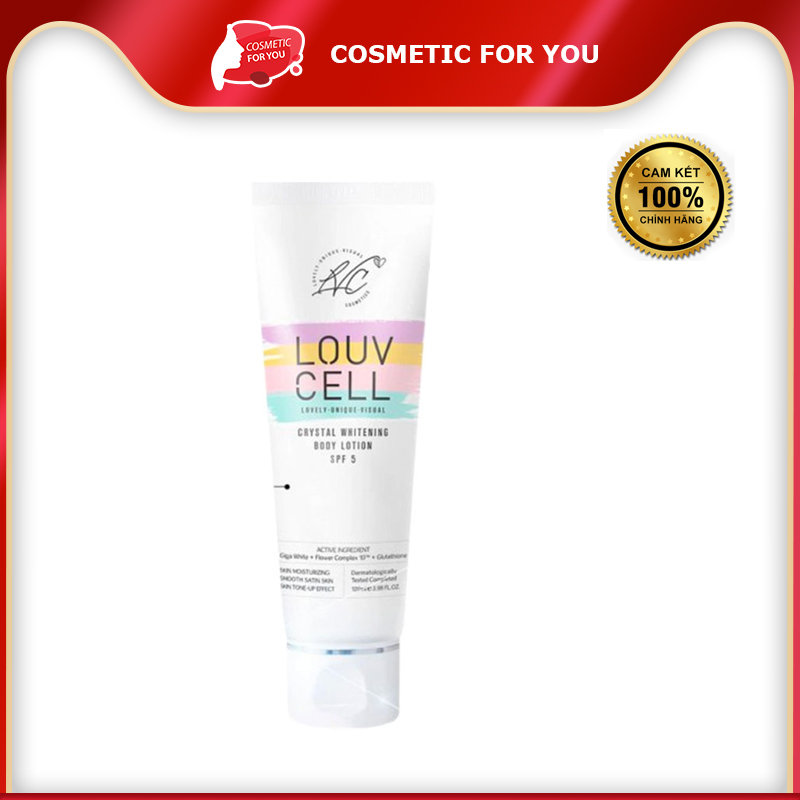 Kem dưỡng trắng Louv Cell Crystal Whitening Body Lotion, 120ml