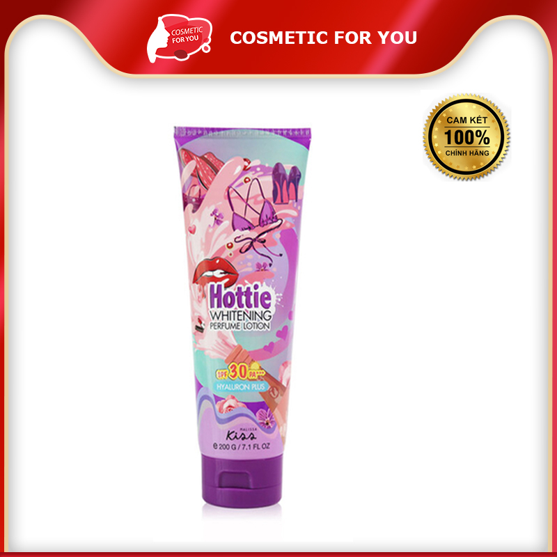 Dưỡng Thể Chống Nắng Hương Nước Hoa Malissa Kiss Whitening Perfect Lotion SPF 30 PA+++ 200g #Hottie
