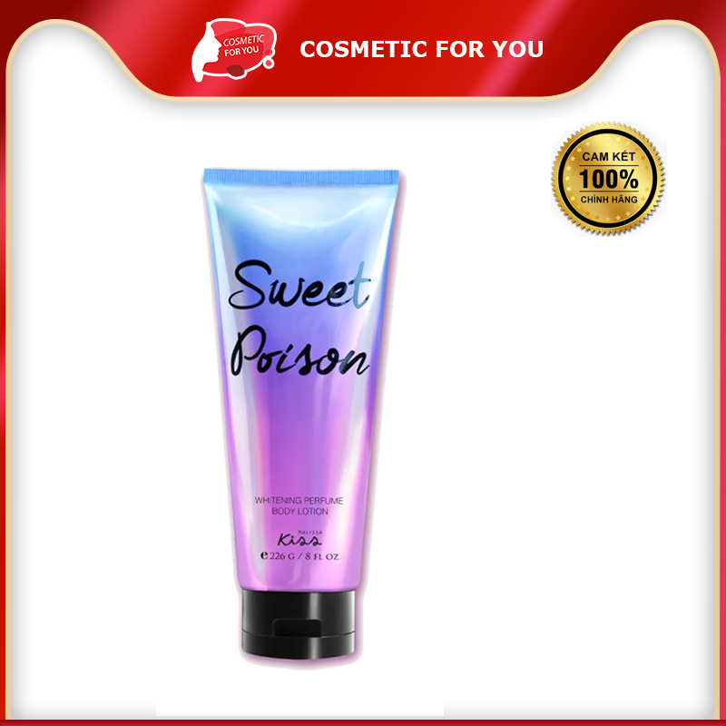 Sữa Dưỡng Thể Sáng Da Malissa Kiss Summer Whitening Perfume Body Lotion #Sweet Poison
