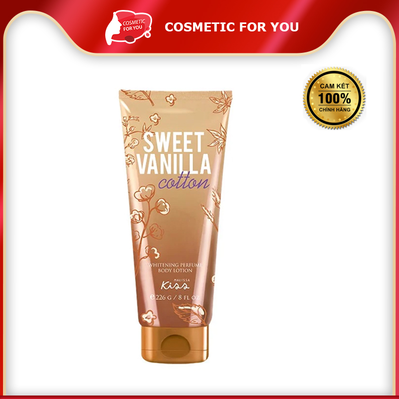 Sữa Dưỡng Thể Sáng Da Malissa Kiss Angel Whitening Perfume Body Lotion #Sweet Vanilla Cotton