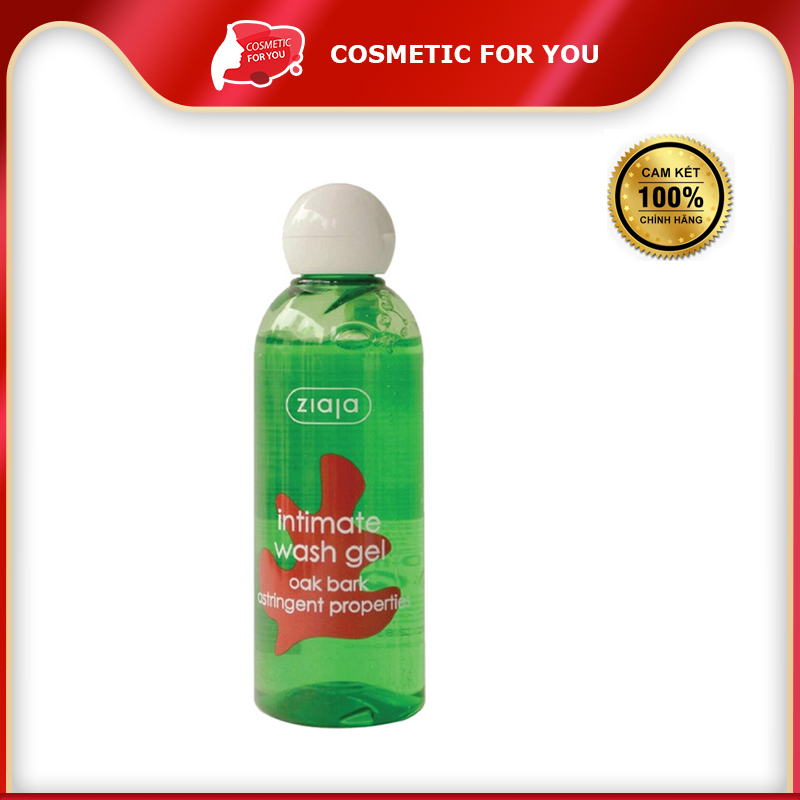 Dung Dịch Vệ Sinh Phụ Nữ Từ Vỏ Sồi Ziaja Intimate Wash Gel - Oak Bark Astringent Properties 200ml