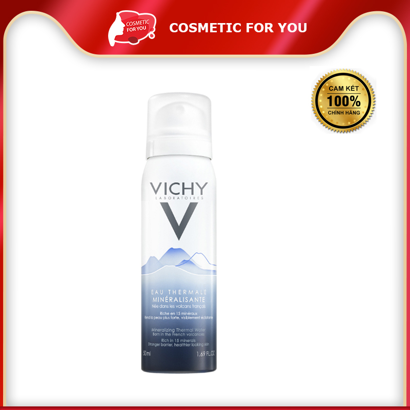 Xịt Khoáng Làm Dịu, Củng Cố & Cấp Ẩm Cho Da Vichy Mineralizing Thermal Water 50ml