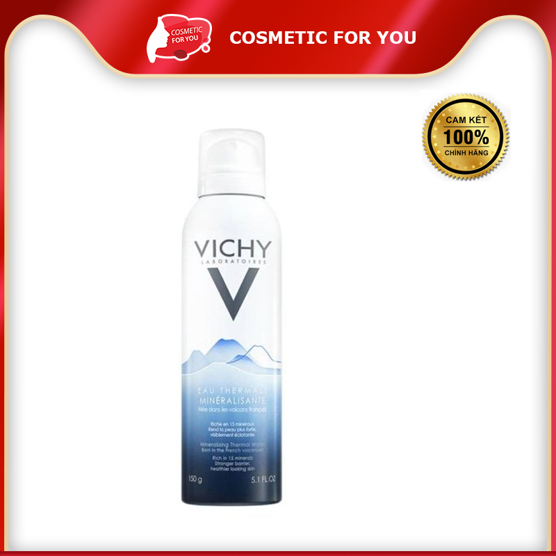 Xịt Khoáng Làm Dịu, Củng Cố & Cấp Ẩm Cho Da Vichy Mineralizing Thermal Water 150ml