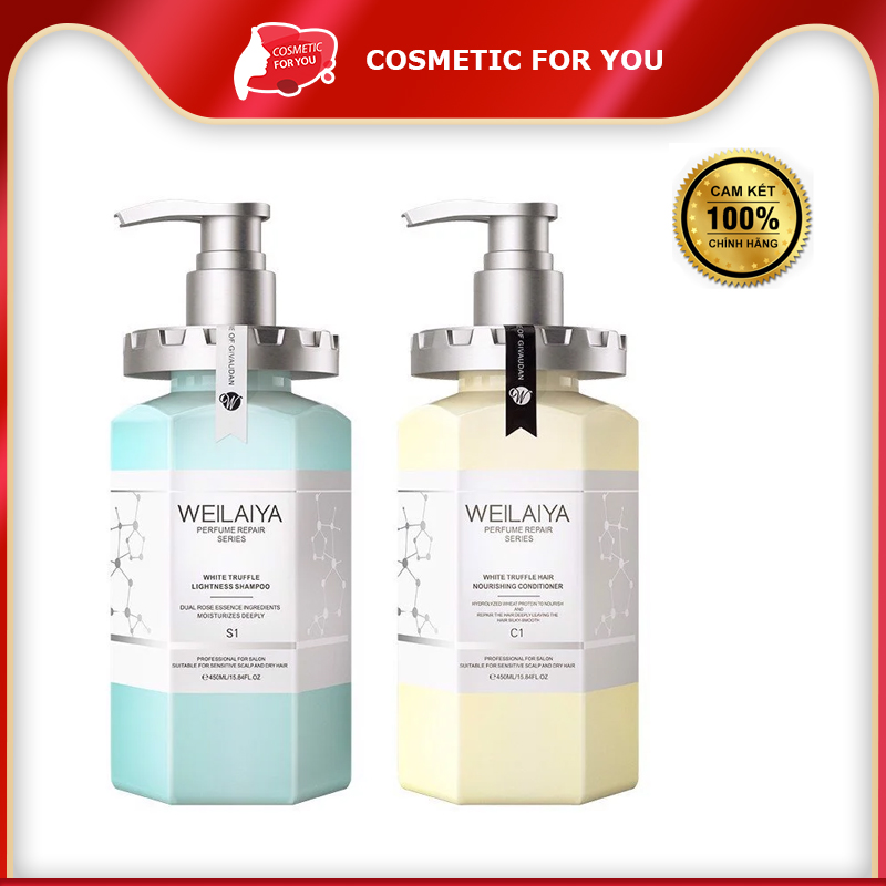 Bộ Dầu Gội Xả Phục Hồi Đa Tầng Nấm Truffle Weilaiya (450ml/chai)