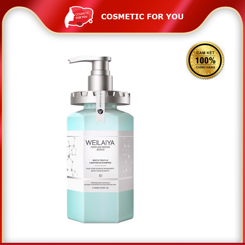 Dầu Gội Weilaiya Phục Hồi Đa Tầng Từ Nấm Truffle Trắng White Truffle Lightness Shampoo 450ml