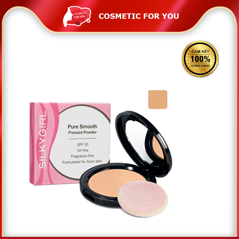 Phấn Phủ Mịn Da Silkygirl Pure Smooth Pressed Powder SPF 20 #03 Rose Beige
