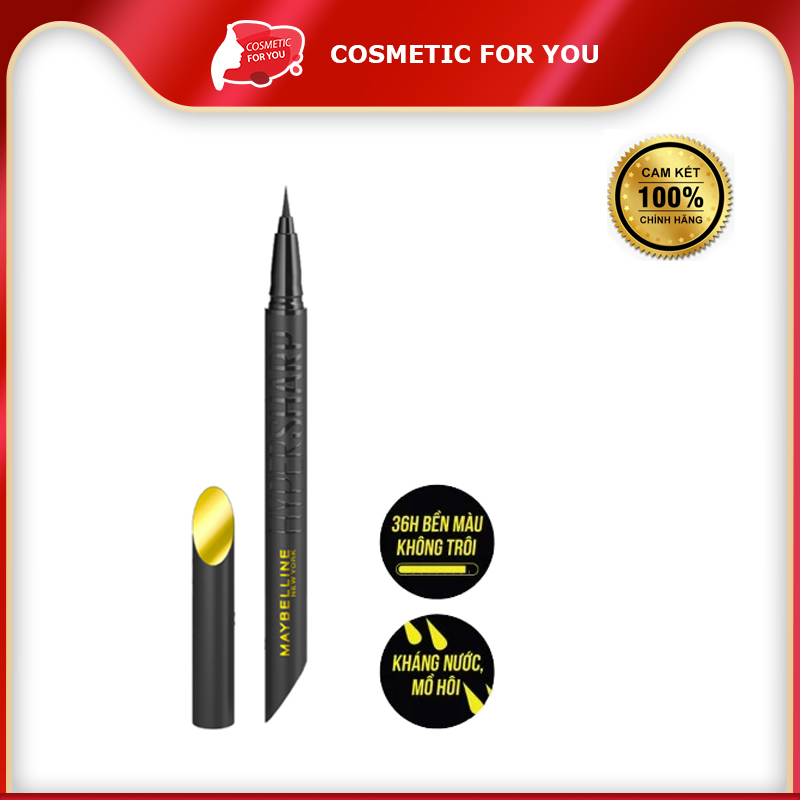 Bút Kẻ Mắt Nước Maybelline Sắc Mảnh Hyper Sharp Liner Extreme 0.4g #BK-1 Ultra Black - Đen Sắc Sảo
