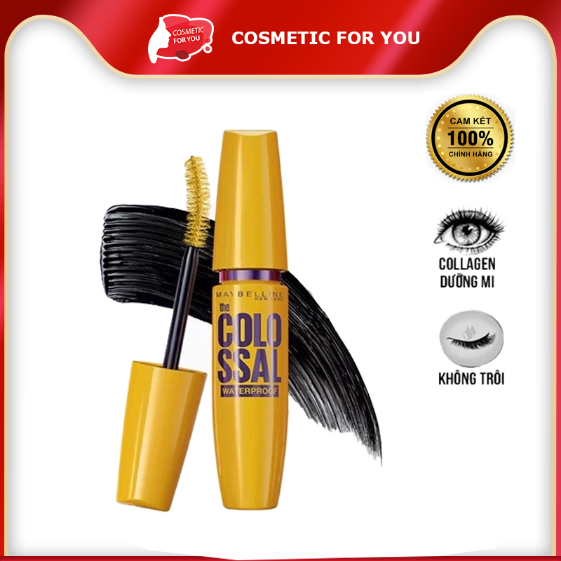 Mascara Dưỡng Mi Chắc Khỏe, Làm Dày Mi Maybelline The Colossal Waterproof Mascara 9.2ml