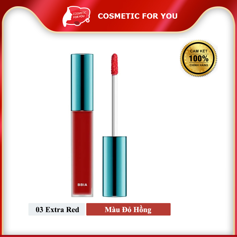 Son Kem Lì Bbia Last Velvet Lip Tint 5g - Version 1 #03 Extra Red