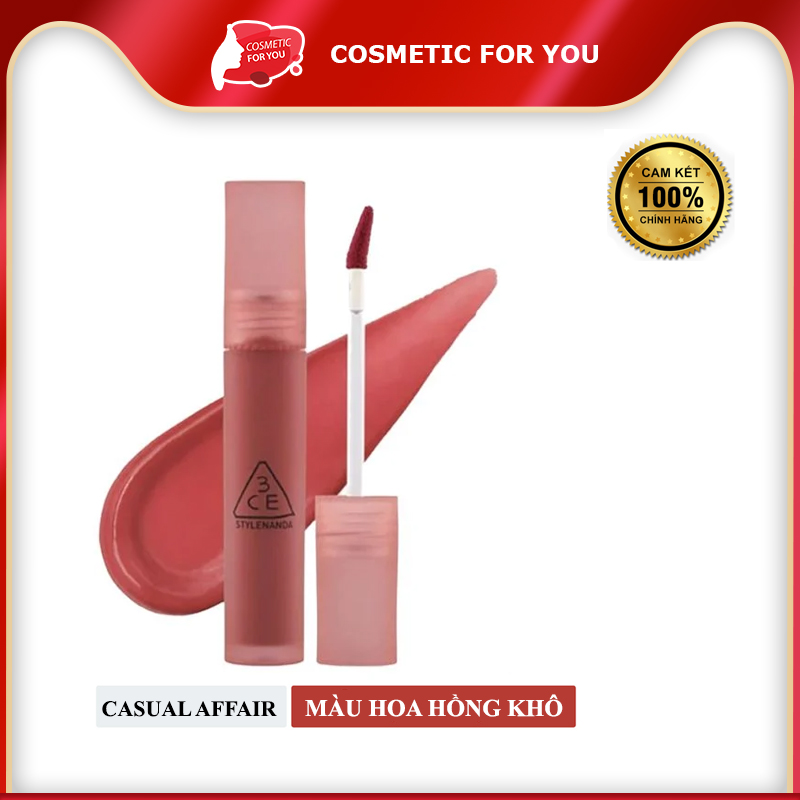 Son Kem Lì 3CE Mịn Mượt Nhẹ Môi Blur Water Tint 4.6g #Casual Affair