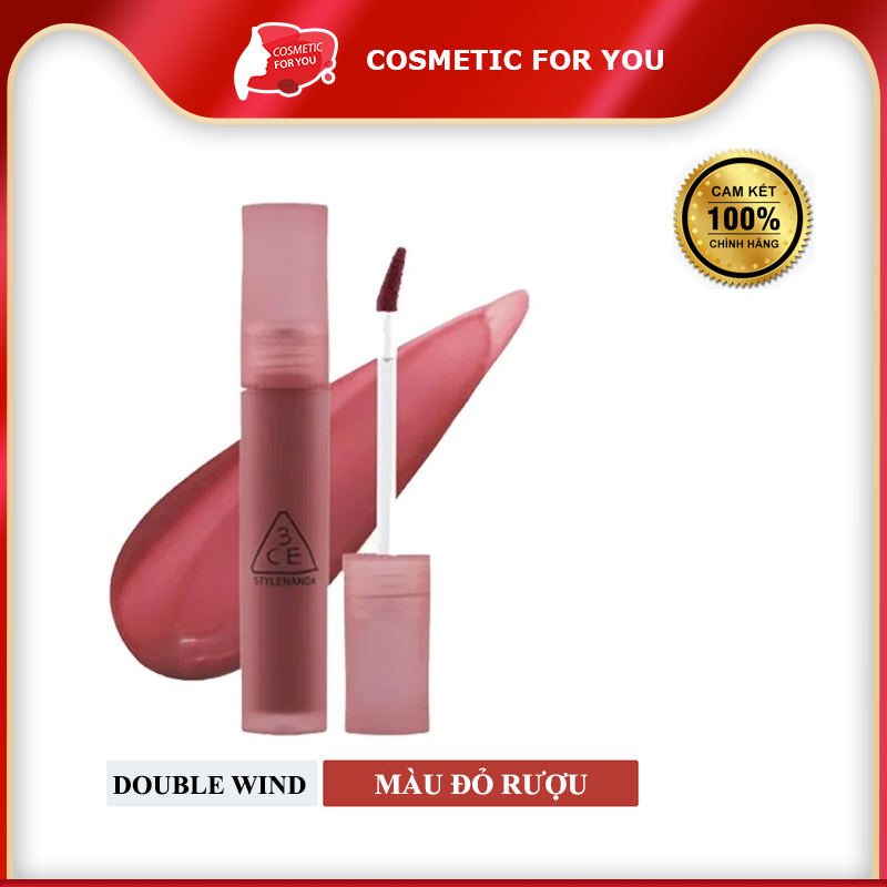 Son Kem Lì 3CE Mịn Mượt Nhẹ Môi Blur Water Tint 4.6g #Double Wind