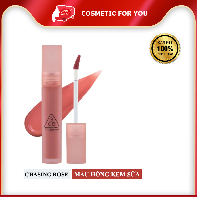 Son Kem Lì 3CE Mịn Mượt Nhẹ Môi Blur Water Tint 4.6g #Chasing Rose