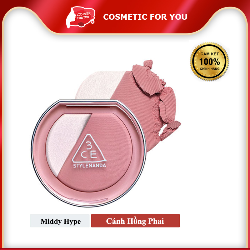 Phấn Má Hồng Bắt Sáng 3CE Blushlighter 9g #Middy Hype - Cánh Hồng Phai
