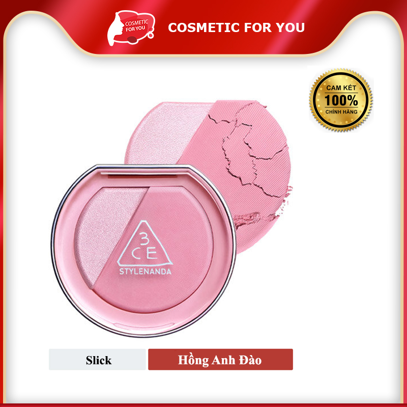 Phấn Má Hồng Bắt Sáng 3CE Blushlighter 9g #Slick - Hồng Anh Đào