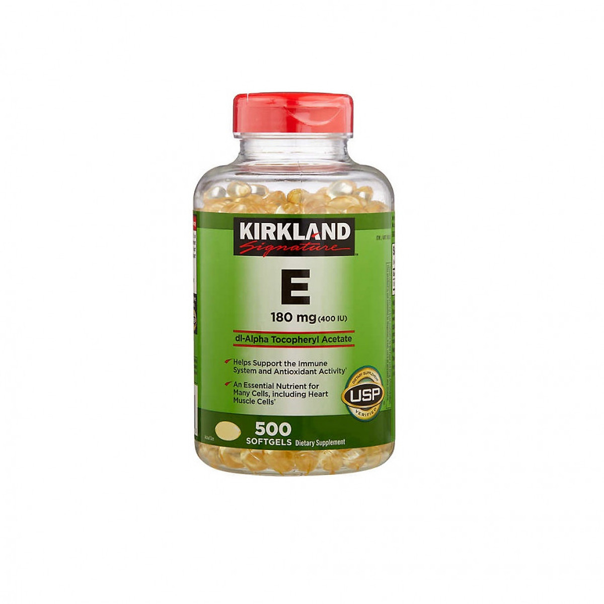 Viên uống bổ sung Vitamin E Kirkland E Của Mỹ 180mg (400 IU)