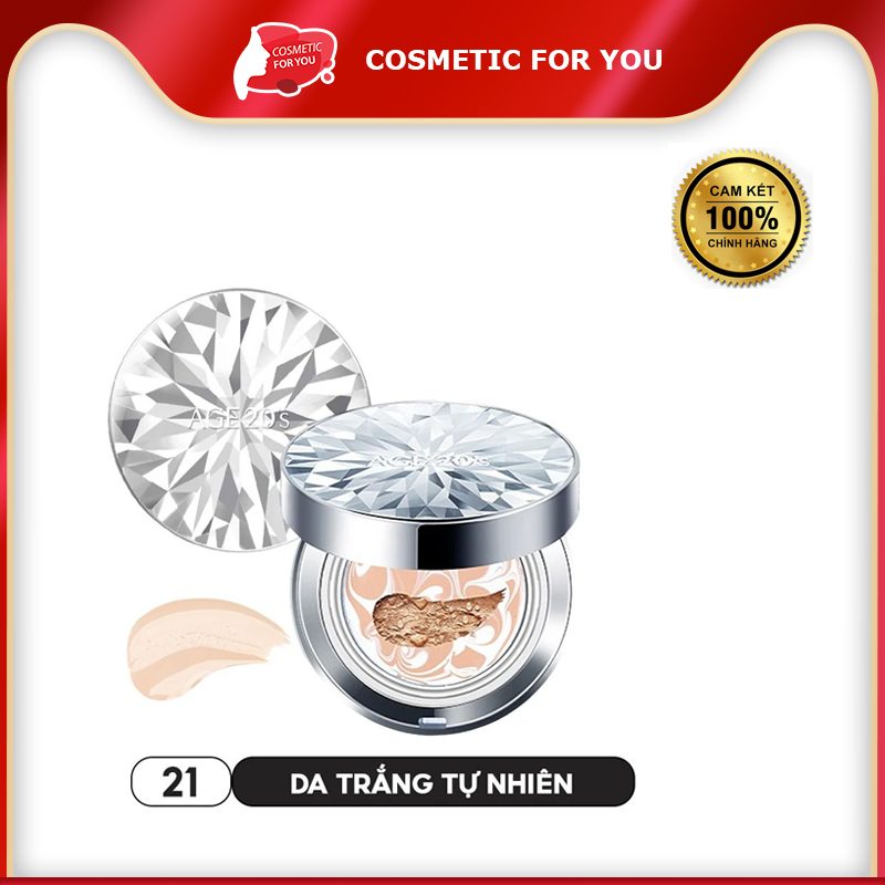 Phấn Nền Tươi Kiềm Dầu, Dưỡng Ẩm Age20’s Essence Cover Pact Original SPF50+ PA+++ 12.5g #White Tone 21