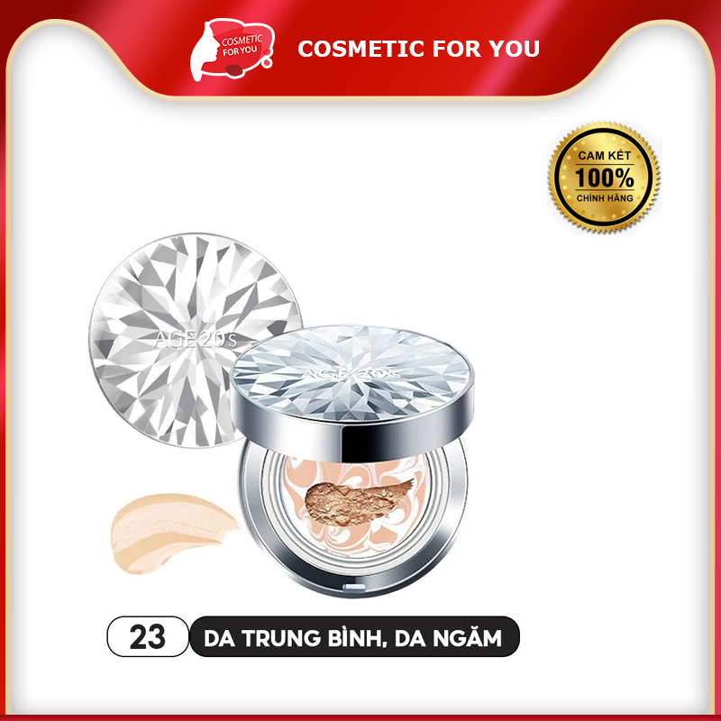 Phấn Nền Tươi Kiềm Dầu, Dưỡng Ẩm Age20’s Essence Cover Pact Original SPF50+ PA+++ 12.5g #White Tone 23