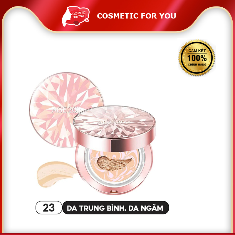 Phấn Nền Tươi Kiềm Dầu, Dưỡng Ẩm Age20’s Essence Cover Pact Original SPF50+ PA+++ 12.5g #Pink Tone 23