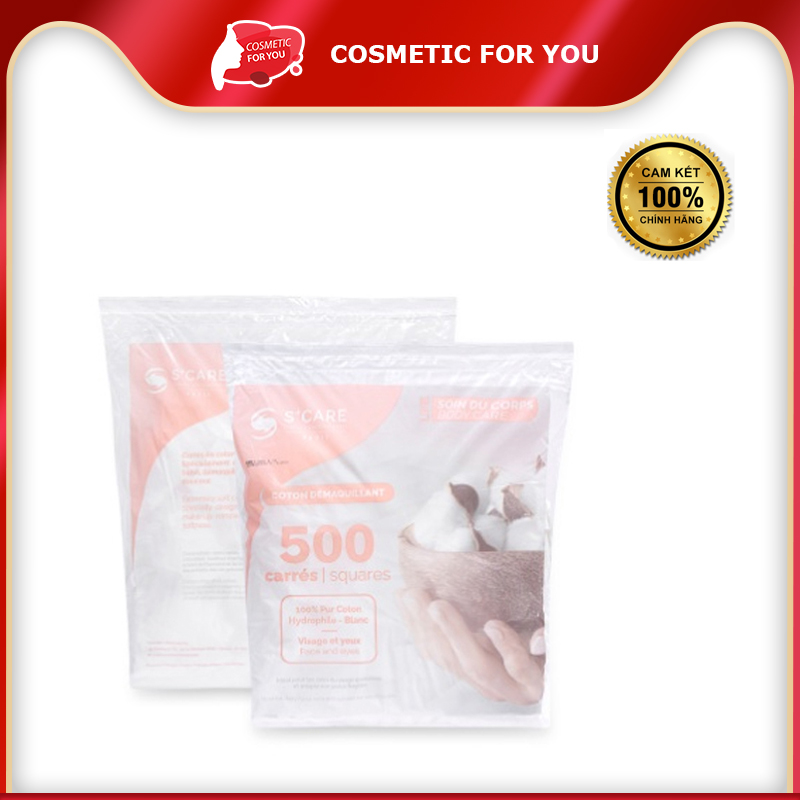 Bông Tẩy Trang SCare 500 Miếng Pháp