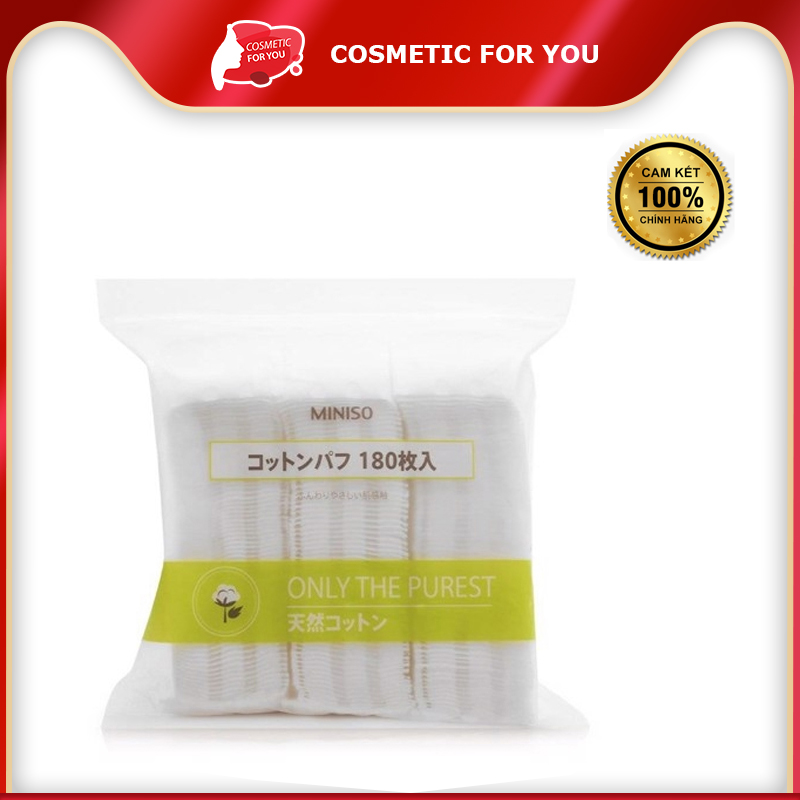Bông tẩy trang Miniso 180 miếng