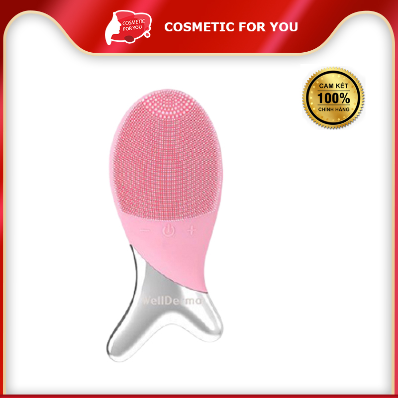 Máy Rửa Mặt Con Cá WellDerma Cleansing Fish #Hồng