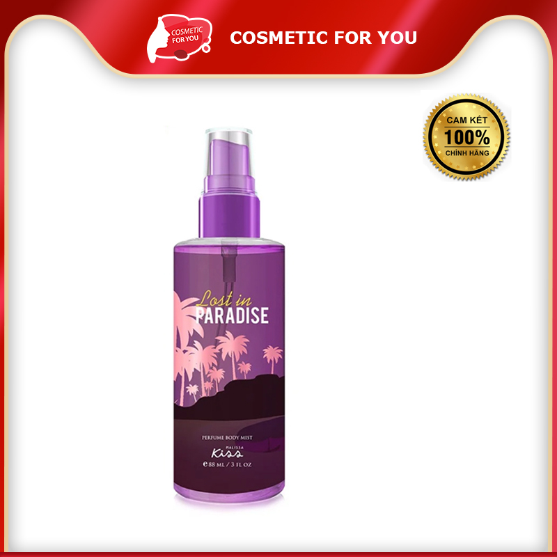 Xịt Thơm Toàn Thân Malissa Kiss Angel Perfume Body Mist 88ml #Lost In Paradise