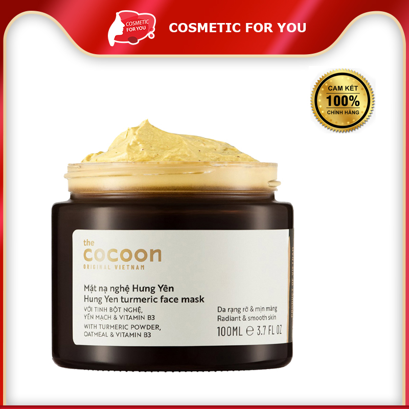 Mặt Nạ Nghệ Hưng Yên Giúp Da Rạng Rỡ Mịn Màng Cocoon Hung Yen Turmeric Face Mask 100ml