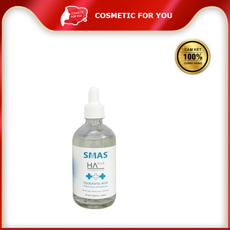 Serum Cấp Nước Sáng Da SMAS HA Plus Hyaluronic Acid Premium Ampoule 100ml