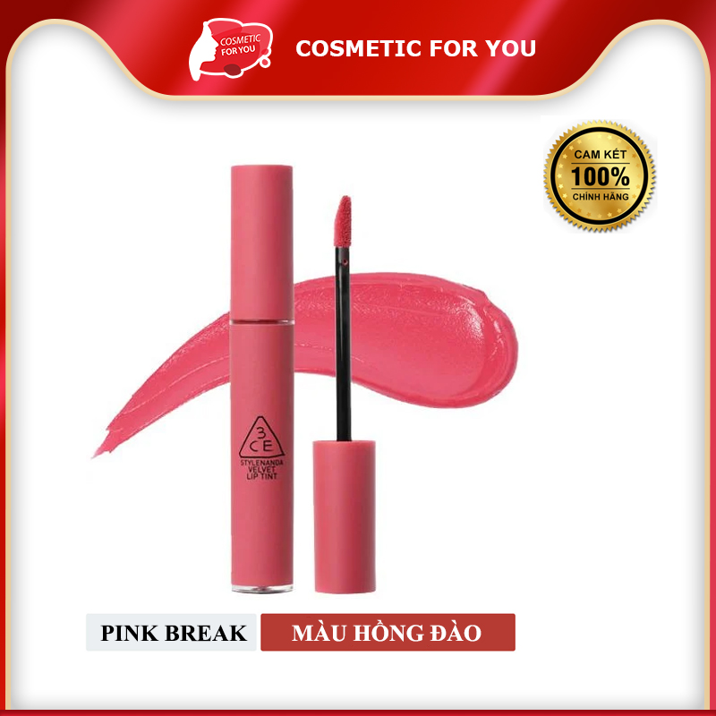 Son Kem Lì 3CE Velvet Lip Tint 4g #Pink Break