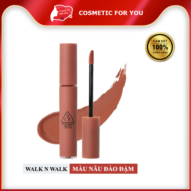 Son Kem Lì 3CE Velvet Lip Tint 4g #Walk N Walk