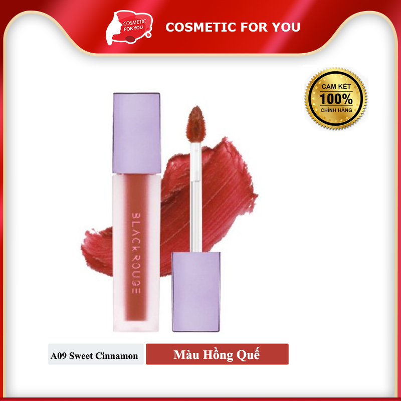 Son Kem Lì Black Rouge Airfit Velvet Tint Ver 2 Mood Filter 4.5g #A09 – Sweet Cinnamon: Hồng quế