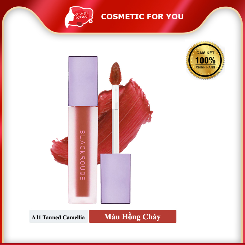 Son Kem Lì Black Rouge Airfit Velvet Tint Ver 2 Mood Filter 4.5g #A11 – Tanned Camellia: Hồng cháy