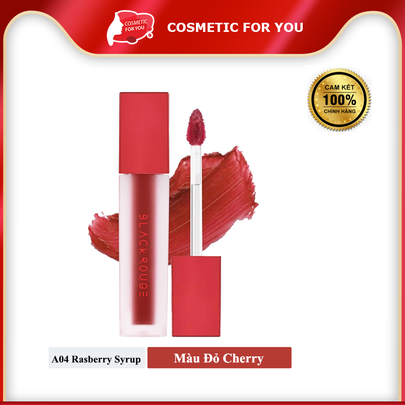 Son Kem Lì Black Rouge Air Fit Velvet Ver 1 The Red 4.5g #A04 - Rasberry Syrup: Đỏ cherry