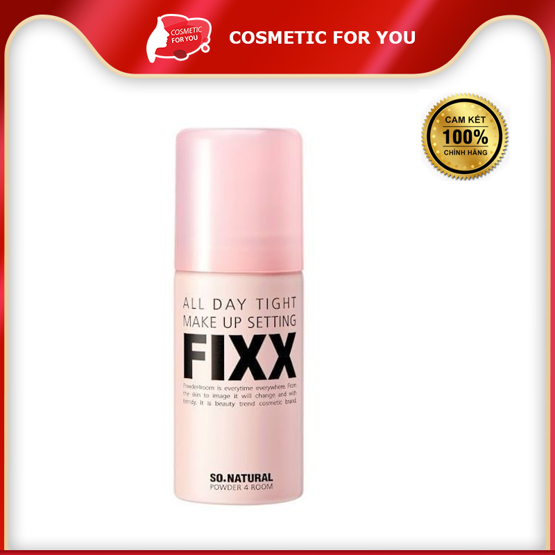 Xịt Khóa Lớp Trang Điểm Giữ Nền Lâu Trôi So’Natural All day Tight Make Up Setting Fixx 35ml